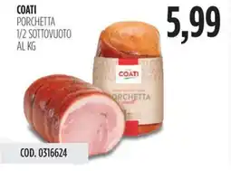 Carico Cash & Carry Coati porchetta 1/2 sottovuoto offerta