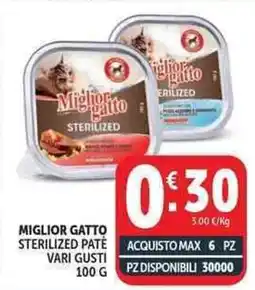 Deco Supermercati Miglior gatto sterilized pate offerta