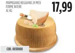 Carico Cash & Carry Parmigiano reggiano 24 mesi forme intere offerta