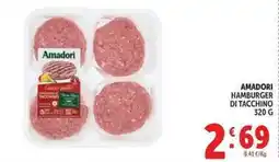 Deco Supermercati Amadori hamburger di tacchino offerta