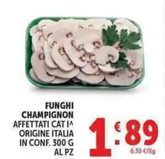 Deco Supermercati Funghi champignon affettati offerta