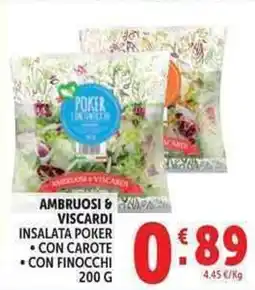 Deco Supermercati Ambruosi & viscardi insalata poker offerta