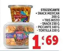Deco Supermercati Stuzzicante, snack mexican, tris misto offerta