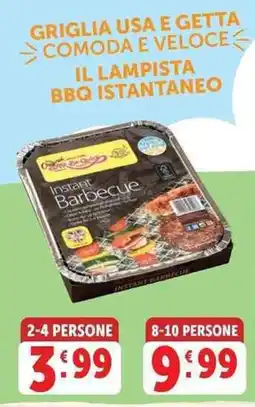 Deco Supermercati Il lampista bbq istantaneo offerta