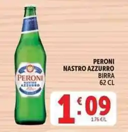 Deco Supermercati Peroni nastro azzurro birra offerta