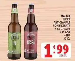 Deco Supermercati Ma. ma birra artigianale non filtrata offerta