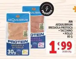 Deco Supermercati Aia aequilibrium bresaola proteica offerta