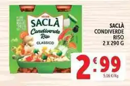 Deco Supermercati Saclà condiverde riso offerta