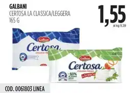 Carico Cash & Carry Galbani certosa la classica/leggera offerta