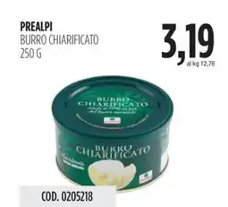 Carico Cash & Carry Prealpi burro chiarificato offerta