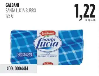 Carico Cash & Carry Galbani santa lucia burro offerta