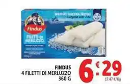 Deco Supermercati Findus 4 filetti di merluzzo offerta