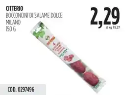Carico Cash & Carry Citterio bocconcini di salame dolce milano offerta