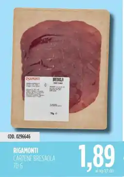 Carico Cash & Carry Rigamonti cartene bresaola offerta