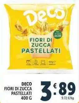 Deco Supermercati Deco fiori di zucca pastellati offerta