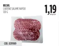 Carico Cash & Carry Belsol cartene salame napoli offerta