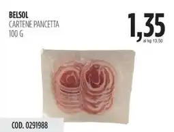 Carico Cash & Carry Belsol cartene pancetta offerta