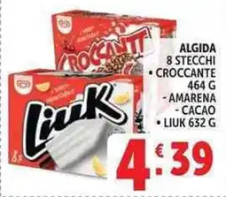 Deco Supermercati Algida 8 stecchi, croccante, liuk offerta