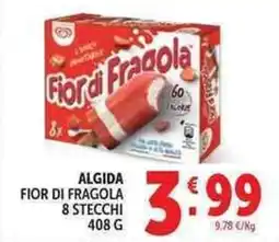 Deco Supermercati Algida fior di fragola 8 stecchi offerta
