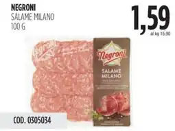 Carico Cash & Carry Negroni salame milano offerta