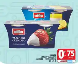 Deco Supermercati Muller yogurt, cremoso, fruit passion offerta