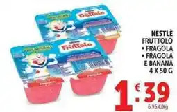 Deco Supermercati Nestle fruttolo fragola, fragola e banana offerta