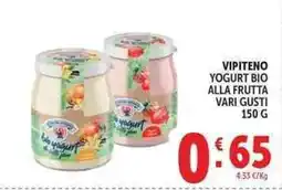 Deco Supermercati Vipiteno yogurt bio alla frutta offerta