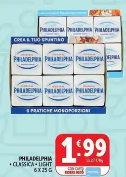 Deco Supermercati Philadelphia classica, light offerta