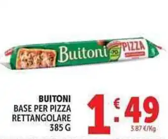 Deco Supermercati Buitoni base per pizza rettangolare offerta