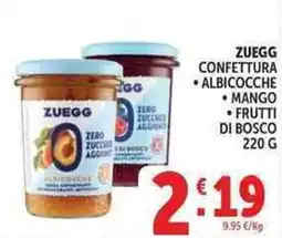Deco Supermercati Zuegg confettura, albicocche, mango, frutti di bosco offerta