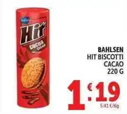 Deco Supermercati Bahlsen hit biscotti cacao offerta