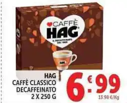 Deco Supermercati Hag caffè classico decaffeinato offerta