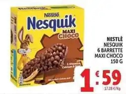 Deco Supermercati Nestle nesquik 6 barrette maxi choco offerta