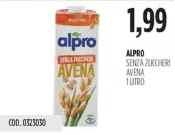 Carico Cash & Carry Alpro senza zuccheri avena offerta