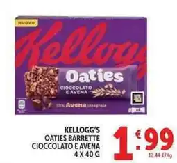 Deco Supermercati Kellogg's oaties barrette cioccolato e avena offerta