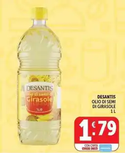 Deco Supermercati Desantis olio di semi di girasole offerta