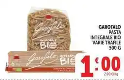 Deco Supermercati Garofalo pasta integrale bio offerta