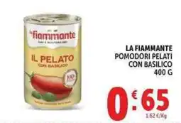 Deco Supermercati La fiammante pomodori pelati con basilico offerta