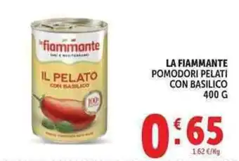 Deco Supermercati La fiammante pomodori pelati con basilico offerta