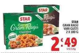 Deco Supermercati Star gran ragu offerta