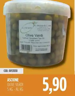 Carico Cash & Carry Ascione olive verdi offerta