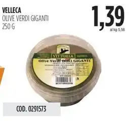 Carico Cash & Carry Velleca olive verdi giganti offerta