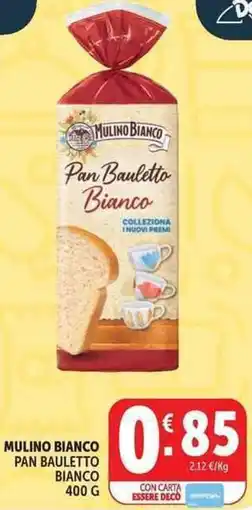 Deco Supermercati Mulino bianco pan bauletto bianco offerta