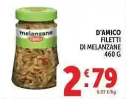Deco Supermercati D'amico filetti di melanzane offerta
