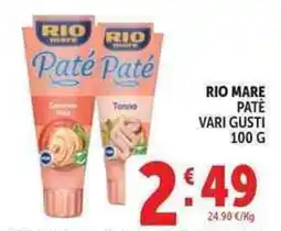 Deco Supermercati Rio mare patè offerta