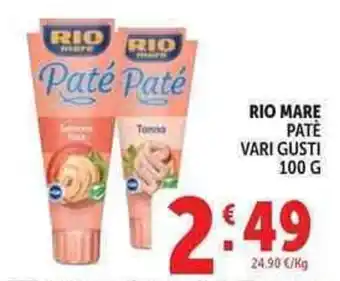 Deco Supermercati Rio mare patè offerta