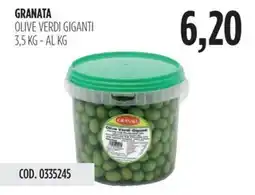 Carico Cash & Carry Granata olive verdi giganti offerta