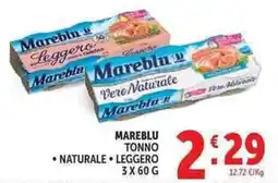 Deco Supermercati Mareblu tonno, naturale, leggero offerta