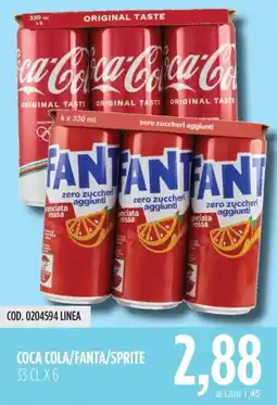 Carico Cash & Carry Coca cola/fanta/sprite offerta