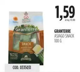 Carico Cash & Carry Granterre asiago snack offerta
